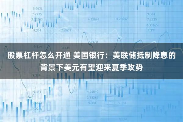 股票杠杆怎么开通 美国银行：美联储抵制降息的背景下美元有望迎来夏季攻势