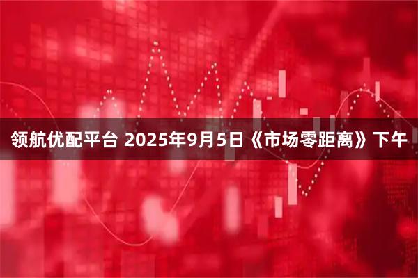 领航优配平台 2025年9月5日《市场零距离》下午
